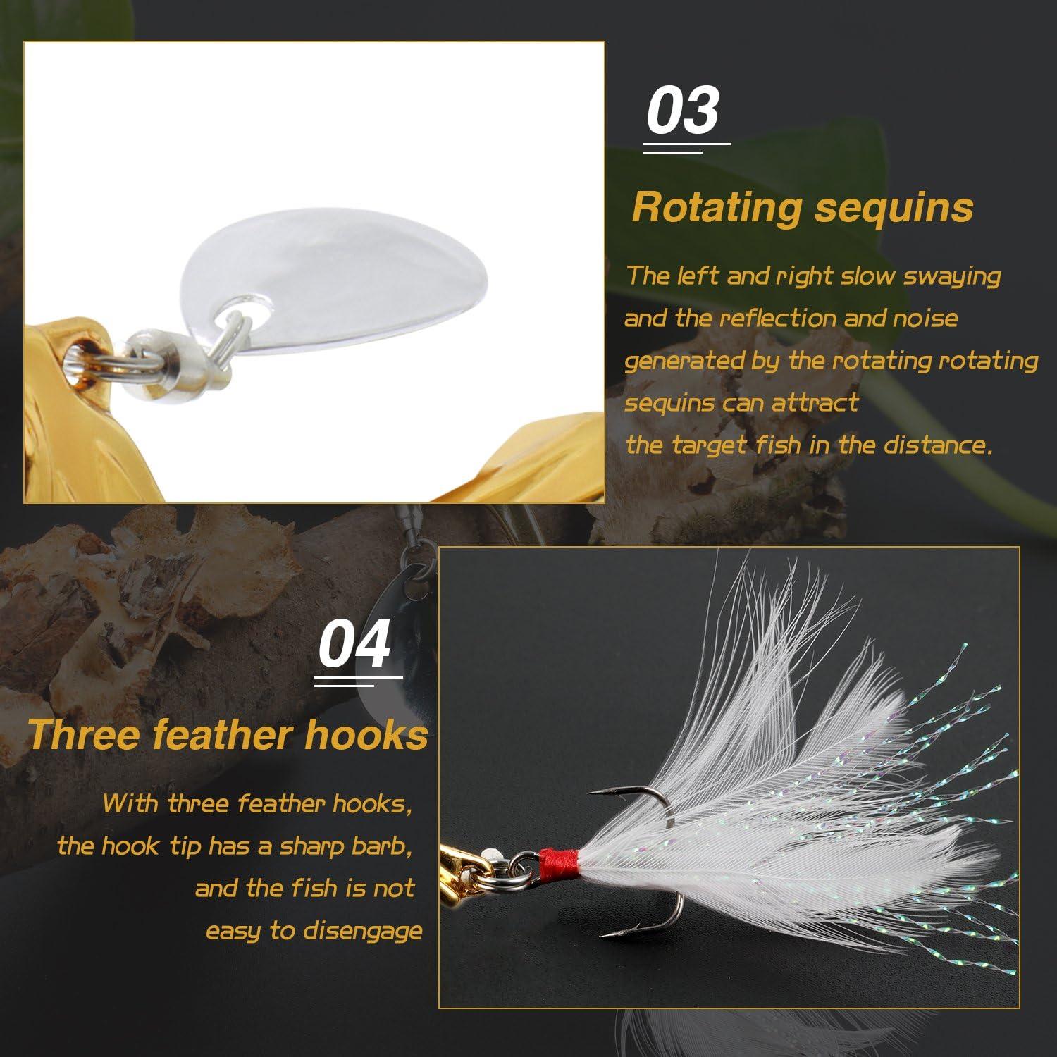 image:imageSougayilang Jigs Fishing Lures Sinking Metal Spoons Micro Jigging BaitC295in042oz5PCS with BOX