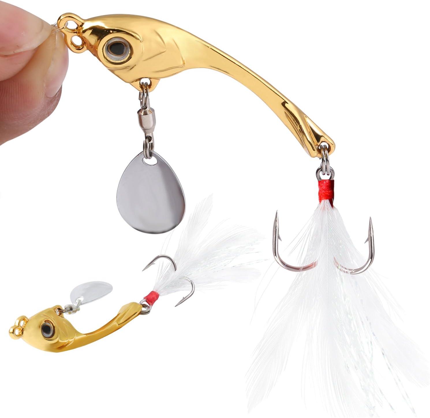 image:imageSougayilang Jigs Fishing Lures Sinking Metal Spoons Micro Jigging BaitC295in042oz5PCS with BOX