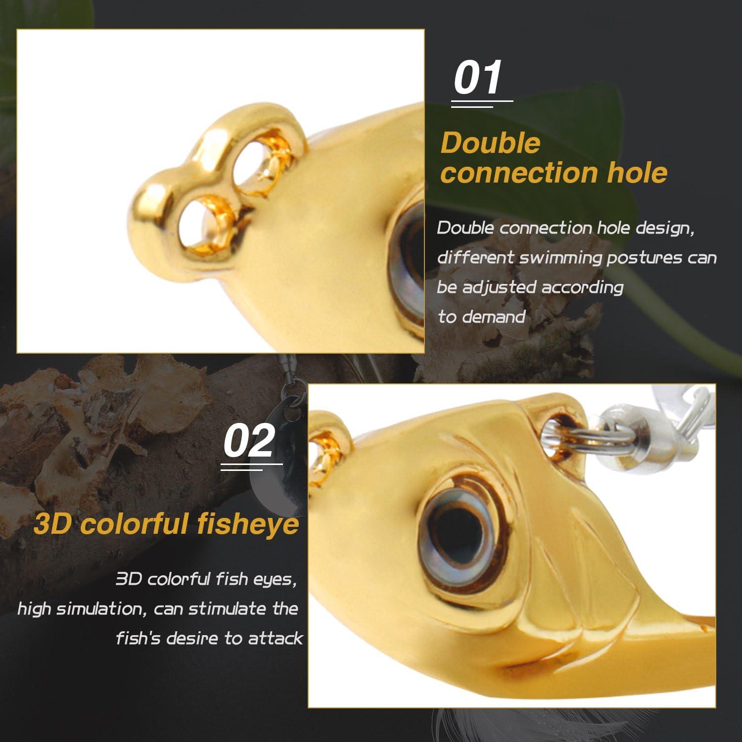 image:imageSougayilang Jigs Fishing Lures Sinking Metal Spoons Micro Jigging BaitC295in042oz5PCS with BOX