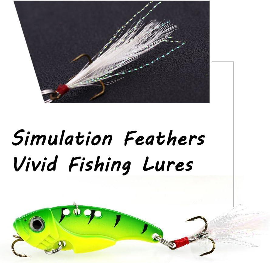image:imageSougayilang Spinner Spoon Blade Swimbait Freshwater Saltwater Fishing Tackle Lures and Baits4pcs