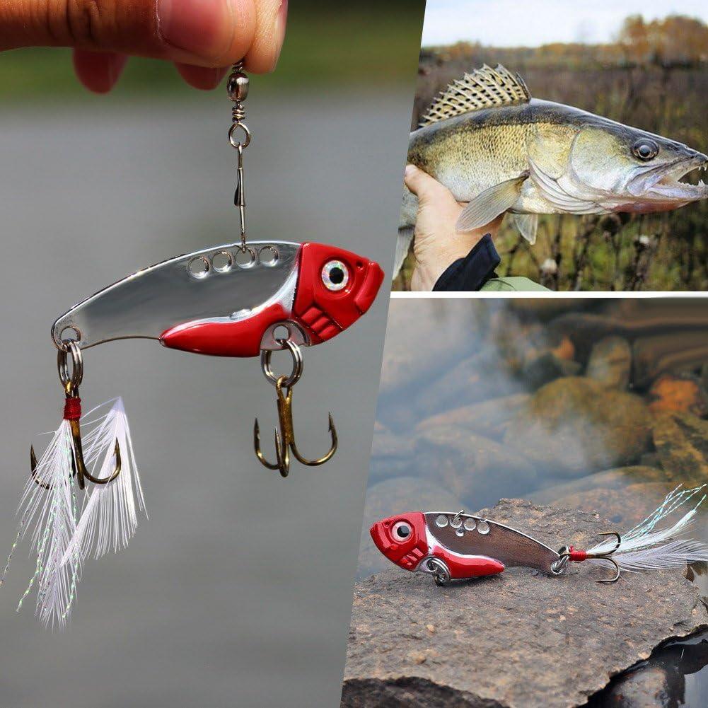 image:imageSougayilang Spinner Spoon Blade Swimbait Freshwater Saltwater Fishing Tackle Lures and Baits4pcs