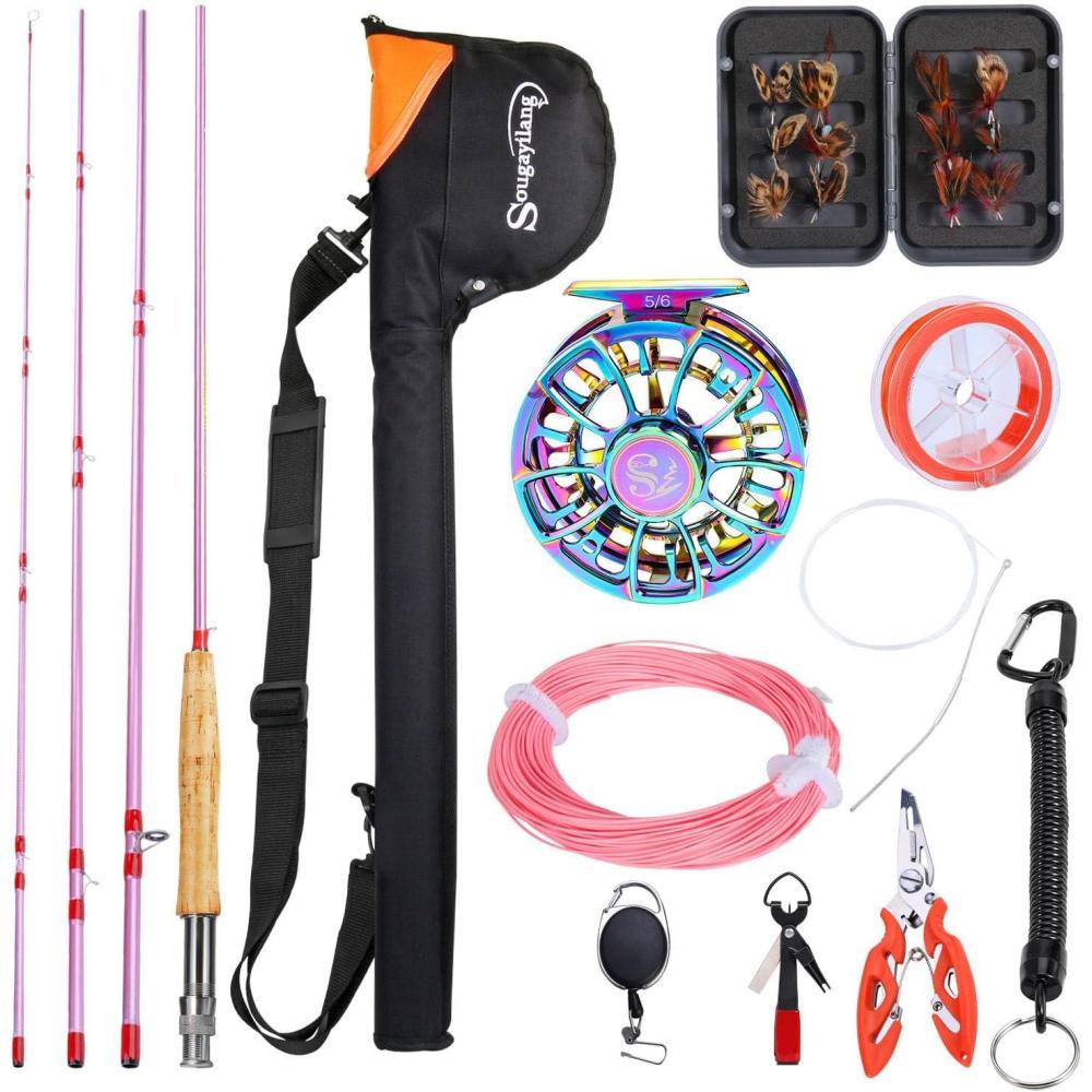 image:imageSougayilang Fly Fishing Rod Reel ComboUltra Light Potable Fly Rod with Powerful Reel and Accessories Good Starter Kit56