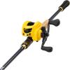 image:imageSougayilang Baitcasting Fishing Combos CarbonampGlass Fiber Composite 2 Piece Fishing Rods with Casting Reel 60Golden Left Handed 60