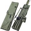 image:imageSougayilang Fishing Rod Bag Canvas Rod Case Organizer Pole Storage Bag Fishing Rod and Reel Carrier Organizer for Travel Gift for Father Boyfriend and FamilyGreen47in with accessories