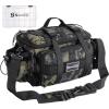 image:imageSougayilang Fishing Tackle Bags with 3600 Tackle Tray  Fishing Tackle Storage Bags for Saltwater or Freshwater Fishing Gear  Padded Shoulder Strap  Tackle Box Bag Fishing BagGreyGreen with a 3600 Tackle Tray
