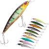 image:imageSougayilang Minnow Fishing Lures Crankbaits Set Fishing Hard Baits Swimbaits Boat Topwater Lures for Trout Bass Perch FishingStyleA 10PCS