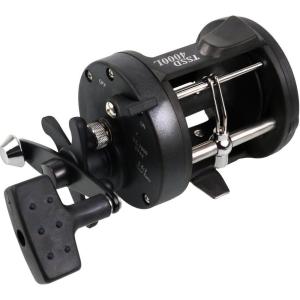 Sougayilang Round Baitcasting Fishing Reel,Saltwater Inshore Surf Trolling Reel,Conventional Reel for Catfish,Musky,Bass,Pike,Salmon/Steelhead,Striper and Inshore Saltwater Fishing Reel(black-right handle)
