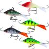 image:imageSougayilang Ice Fishing Lures with 3 Sharp Hooks Winter Lifelike Fishing Baits Ice Jigging Lures Kit for Bass WalleyeType45PCS204in028oz